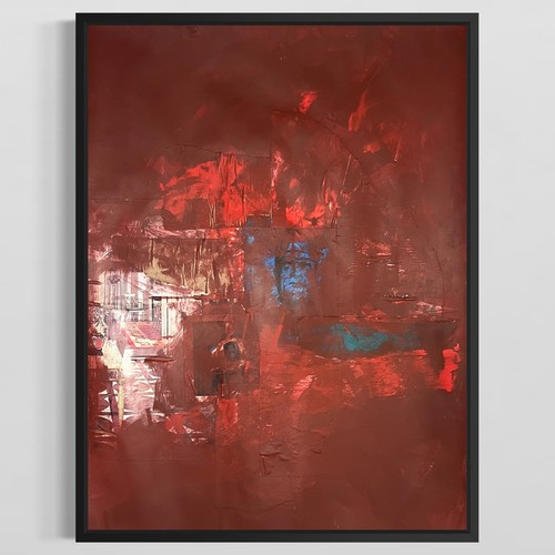 Original mixed media abstract - original,
