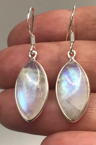 Rainbow moonstone marquise - rainbow,