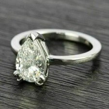 2.10 CT Pear Cut Lab-Created