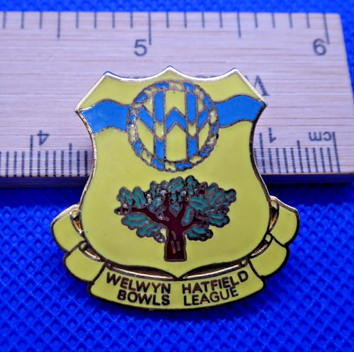 Badge welwyn hatfield bowls - -,