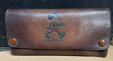 1930s VINTAGE MICKEY MOUSE ALL LEATHER PURSE/WALLET