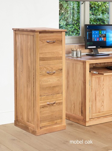 Mobel oak three drawer - three, filing