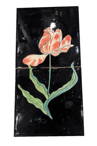 Tulip painting earthenware - tulip,