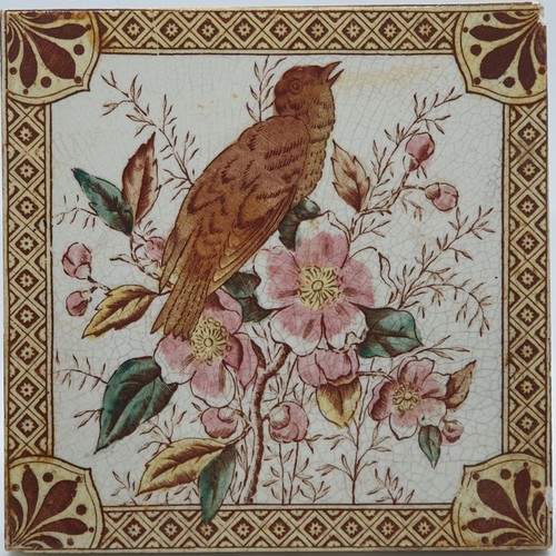 Antique fireplace tile - antique,