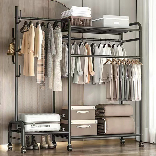 Double clothes rail rack - double,