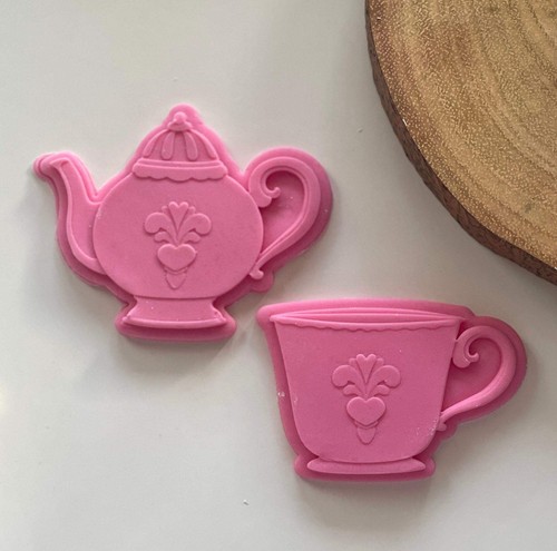 Fancy teapot and cup - fancy, |