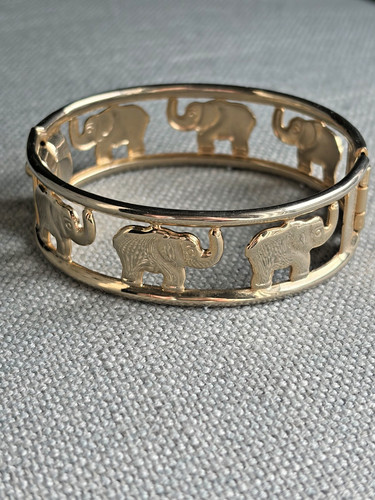 Lucky elephant bangle bracelet - lucky,