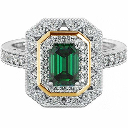 New 925 silver ladies emerald - 925,