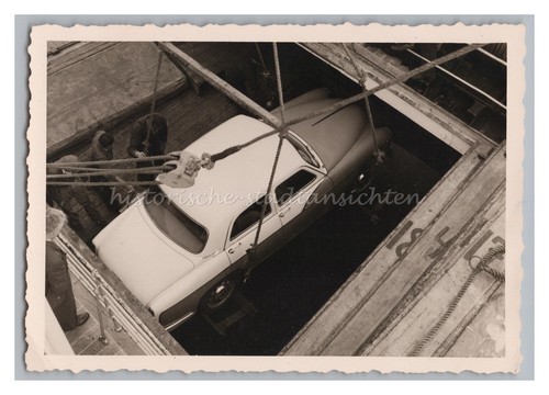 Car loading ship travel - on,