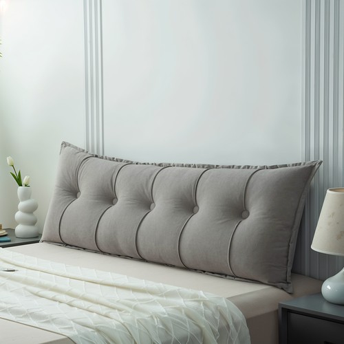 Grey bolster reading backrest - bolster,