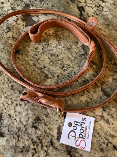 Dog leash leather slip - leather, lead