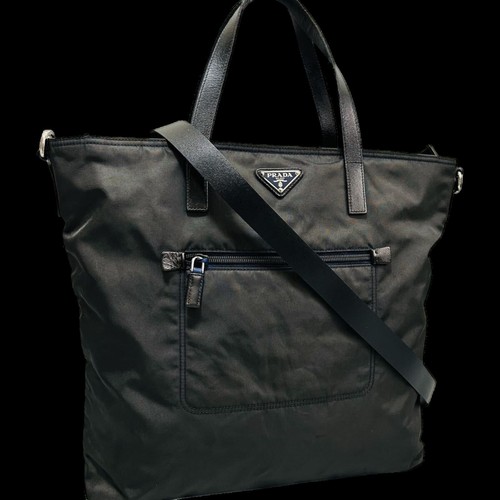 Prada black nylon tessuto - prada,