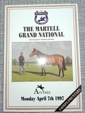 Aintree Grand National Card 1997 Lord Gyllene. Monday Re-run.Rare.
