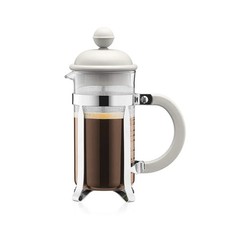 Bodum French Press Caffettiera White - 350ml / 3 Cup Coffee Maker -