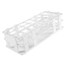 Plastic Test Tube Rack for 30mm Tube, 21 Well, White,Detachable (21 Hole) I7P3