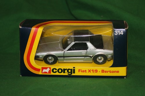 Vintage corgi silver fiat - silver,