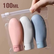 Leak Proof Silicone Travel Bottles Lotion Shampoo Refillable Empty Container Set