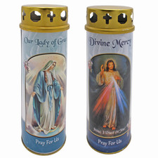 Religious Pillar Candle and
