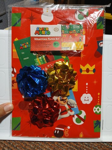 Gift wrap kit super mario - kit,