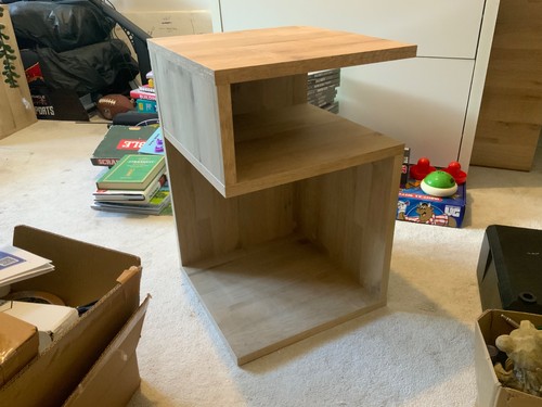 Pair shaped side table - s’,