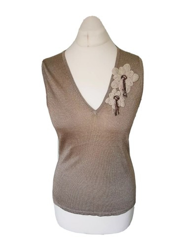 Brown gold sparkly - s,