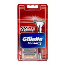 Gillette Sensor 3 Razor Red