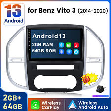 Camera Carplay Android 13 GPS Radio WIFI For Mercedes Benz Vito 3 W447 2014-2020