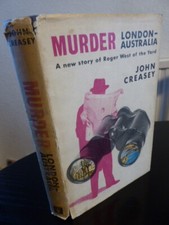John Creasey MURDER LONDON-AUSTRALIA 1st first edition hardback crime hodder