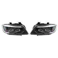 Fits 2009-2012 BMW 3 Series E90 E91 Left+Right LED HID Xenon Headlight Assembly