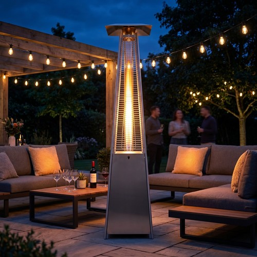 Outdoor pyramid gas patio - pyramid,