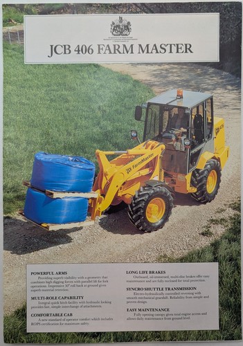 Original jcb 406 farm master - farm,