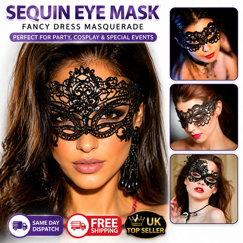 Sequin eye mask fancy - eye,