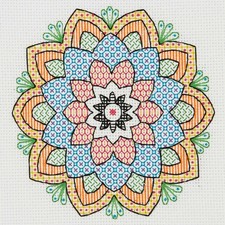 Anchor Blackwork Mandala