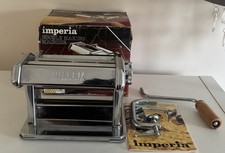 Imperia Pasta Maker Machine - made in Italy - Boxed Stainless Steel Model SP150