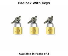30mm Brass Mini Padlock 3PCS