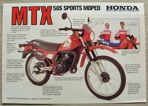 Honda mtx 50s - honda, moped
