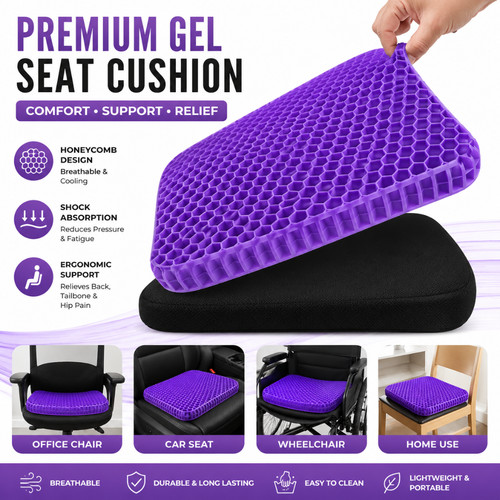 Orthopaedic gel seat - gel, cushion