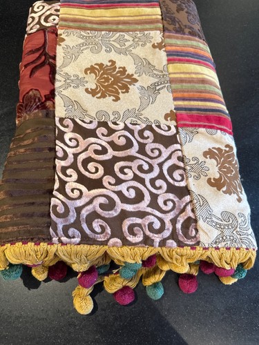 Indian velvet patchwork bed - velvet,