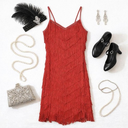 Vintage 90s does - 20s, red