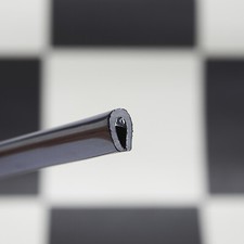 Gloss black edge trim - black,