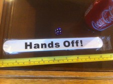 Snap Bracelet Hands Off ! White Snap High Quality Fold Plastic Wristband