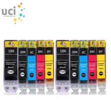 10 Ink for Canon PGI5 CLI8 Pixma MP600 MP610 MP800 MP800R MP810 Printer