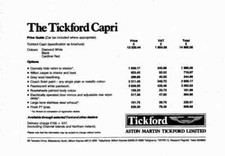 A4 Print Ford Tickford Capri