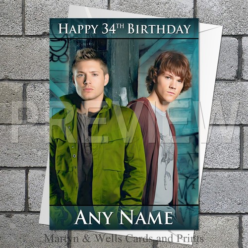 Supernatural birthday card