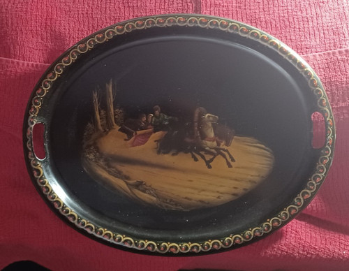 Antique russian lacquer - antique,
