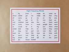 100 High Frequency Words Mat