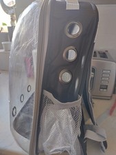 Cat Backpack Carrier Clear Travel Bag Ventilated for Kittens and Large Pets UK