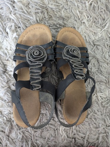 Reiker black sandals size - sandals, 39
