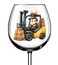 12x Colourful Forklift Truck