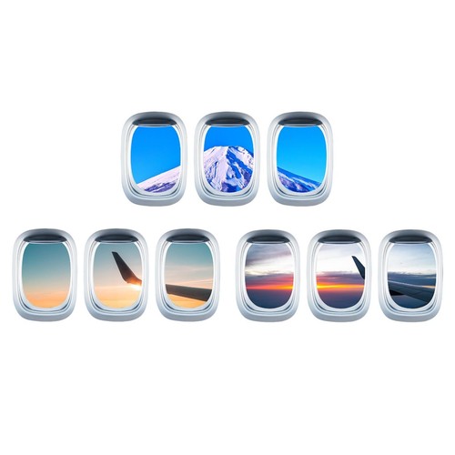 3pcs airplane wing stickers - wing,